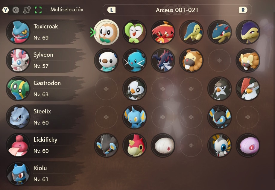 Select Pokédex, Pokédex Tracker, Checklist